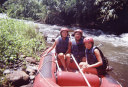 White water rafting on Telaga Waja River