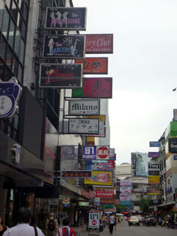 Thaniya Street in Bangkok