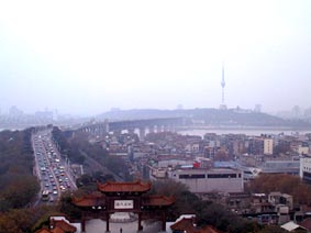 view of Wuhan from the tower