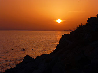 sunset in Dubrovnik