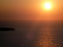 sunset in Oia