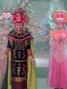 Dancing in Chinese folk dresses