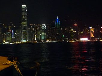 The night view from China Ferry Terminal in Tsim Sha Tsui