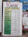 shuttle bus timetable and price list
