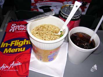 in-flight meal of Air Asia