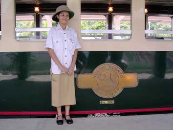 The attendant of the North Borneo Railway