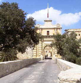 main gate of Mdina