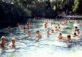 Thermal pool of Pamukkale Motel