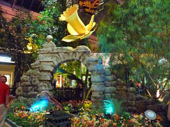 in front of O Theatre in Bellagio