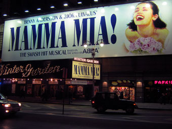 Mamma Mia at Broadway's Winter Garden Theatre