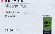 2011 UA Mileage Plus Premier Card